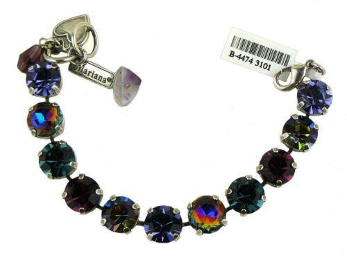 Mariana Handmade Swarovski Crystal Bracelet 4474 3101 Rainbow Blue Purple - ILoveThatGift