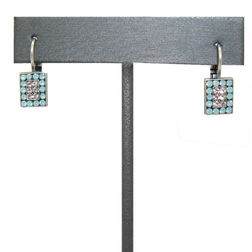 Mariana Handmade Swarovski Crystal Rectangular Pave Earrings 1068-1 23439 - ILoveThatGift