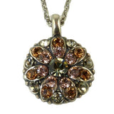 Mariana Guardian Angel Crystal Pendant Necklace 3191 Hematite Topaz - ILoveThatGift