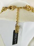 Karine Sultan 24K Gold Plated Circle Chain Bib Necklace - ILoveThatGift