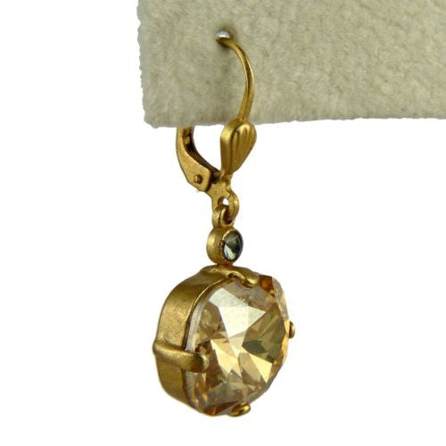 La Vie Parisienne Earrings Swarovski Crystal Popesco 6556G Champagne - ILoveThatGift