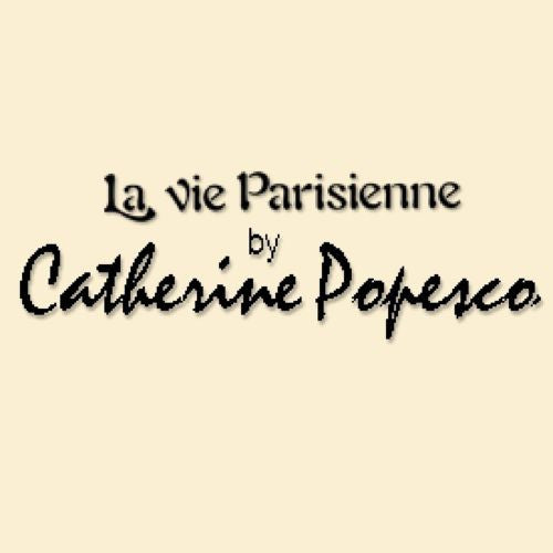 La Vie Parisienne Round Gold Hoop Earrings with Flowers 9556G Catherine Popesco - ILoveThatGift
