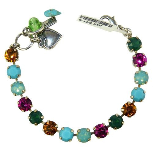 Mariana Handmade Swarovski Crystal Silver Bracelet  4252 1007 Turquoise Zircon T - ILoveThatGift