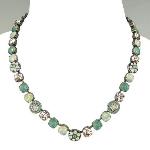 Mariana Handmade Swarovski Necklace Handmade 3044/1 23439 Clear Peach Opal Pearl - ILoveThatGift