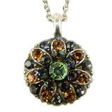 Mariana Guardian Angel Crystal Pendant Silver Necklace 3401 Green Topaz Black - ILoveThatGift