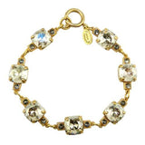 La Vie Parisienne Gold Plate Swarovski Square Crystal Bracelet 1695 Shade - ILoveThatGift
