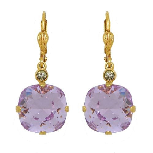 La Vie Parisienne Earrings Swarovski Crystal Popesco Violet Purple LIMITED EDITI - ILoveThatGift