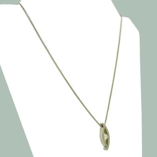 B.Tiff Deziras Pendant Stainless Steel Tension Set with 1.0ct Diamond Cut Round - ILoveThatGift