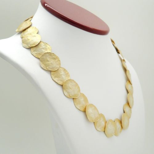 Petite La Mer 24 kt Gold Contour Sea Shell Necklace by Michael Michaud 9113 - ILoveThatGift