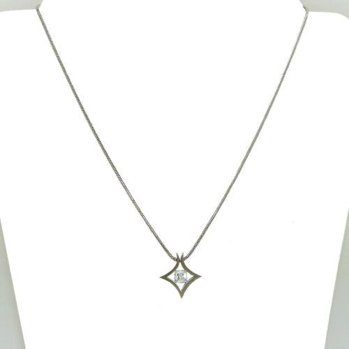 B.Tiff Natal Pendant Stainless Steel Tension Set with 1.0ct Diamond Cut Round - ILoveThatGift