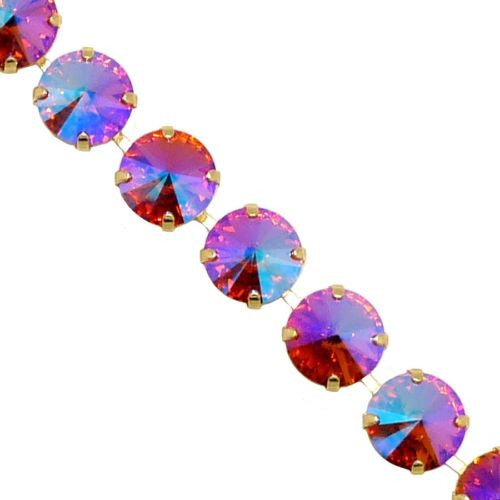 Pacific Flamingo Gold Necklace Bracelet SET Made of Swarovski Crystals - ILoveThatGift