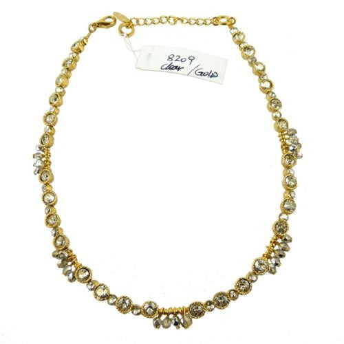 Seasonal Whispers Gold Clear Swarovski Crystal Necklace 8209 - ILoveThatGift