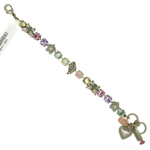 Mariana Handmade Swarovski Silver Bracelet Butterfly 1063 Pina Colada Green Purp - ILoveThatGift