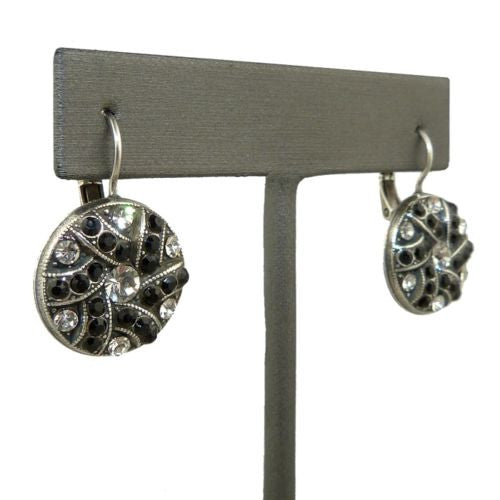 Mariana Handmade Swarovski Crystal Earrings 1059 280-1 Clear Crystal Black - ILoveThatGift