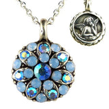 Mariana Guardian Angel Crystal Pendant Necklace 1343 Crystal Meridian Blue Opal - ILoveThatGift