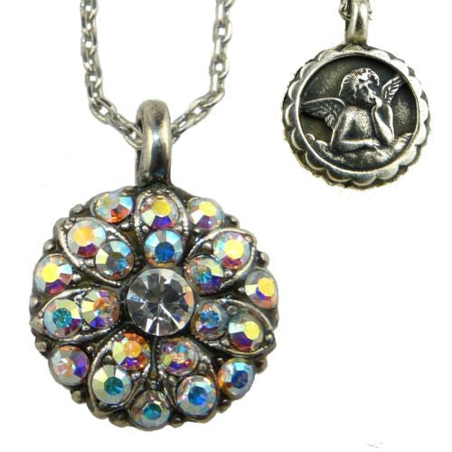 Mariana Guardian Angel Crystal Pendant Necklace AB Crystal 001AB - ILoveThatGift
