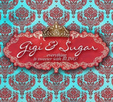 Gigi & Sugar White Pearl Rhinestone Stretch Blue Beads Stretch Bracelet - ILoveThatGift