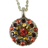 Mariana Guardian Angel Crystal Pendant Silver Necklace 3301 Pink Orange - ILoveThatGift