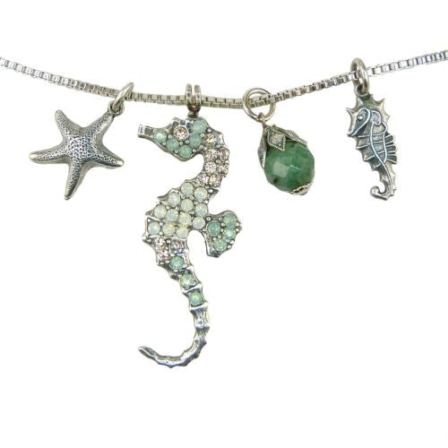 Mariana Handmade Swarovski Seahorse Pendant Crystal Necklace 5077 23439 Starfish - ILoveThatGift