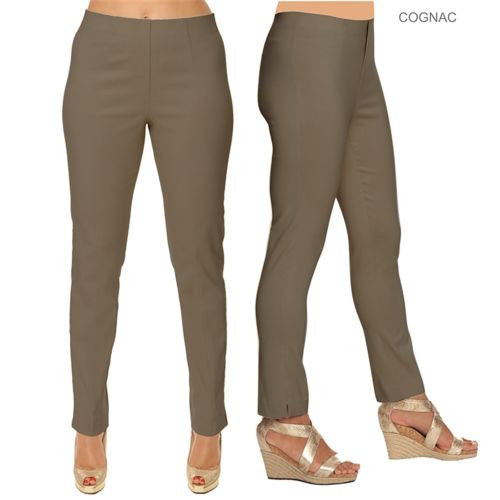 Lior Paris Cognac Tapered Leg Stretch Pull On Sasha Pants Size 4 - ILoveThatGift