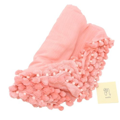 Matta NY Dupatta Shawl Scarf  Powder Pink Large 100 x 200 cm - ILoveThatGift