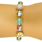 Mariana Handmade Swarovski Bracelet 4044 1028 Gold Pacific Opal Rose - ILoveThatGift