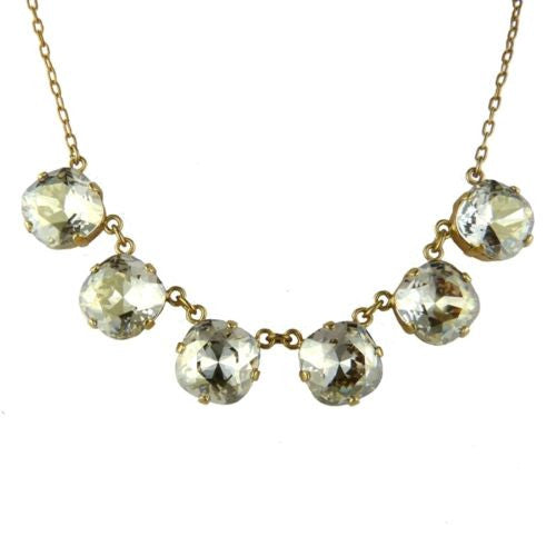 La Vie Parisienne Gold Shade Crystal Faceted Necklace 1257G Popesco - ILoveThatGift