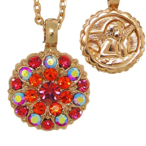 Mariana Guardian Angel Crystal Pendant Rose Gold Necklace 1075 Lady Marmalade Fu - ILoveThatGift