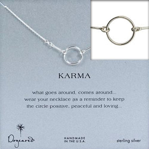 Dogeared Original Sterling Silver Karma Necklace 16" - ILoveThatGift