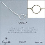 Dogeared Original Sterling Silver Karma Necklace 16" - ILoveThatGift
