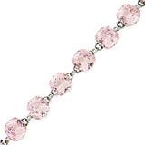 La Vie Parisienne Catherine Popesco Swarovski Bracelet Petal Pink Silver 1696BS - ILoveThatGift