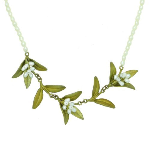 Flowering Myrtle 16" Adjustable Pearl Necklace by Michael Michaud - ILoveThatGift