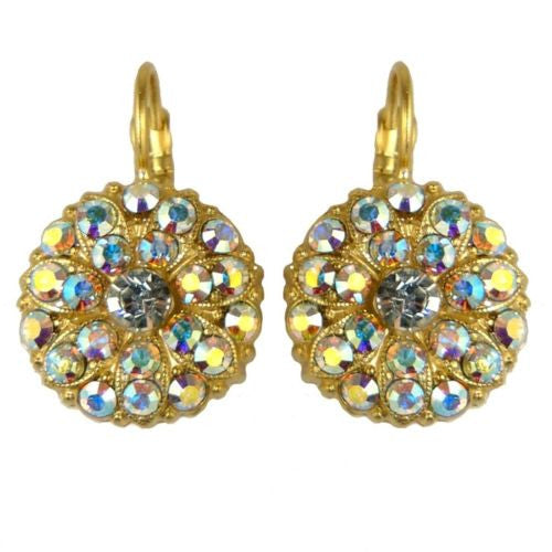 Mariana Handmade Swarovski Crystal Earrings Gold 1029 001AB Clear - ILoveThatGift