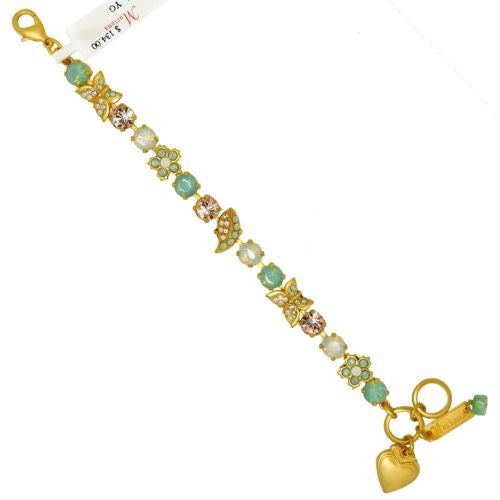 Mariana Handmade Swarovski Gold Bracelet Butterfly 23439 Seaside Opal Peach - ILoveThatGift