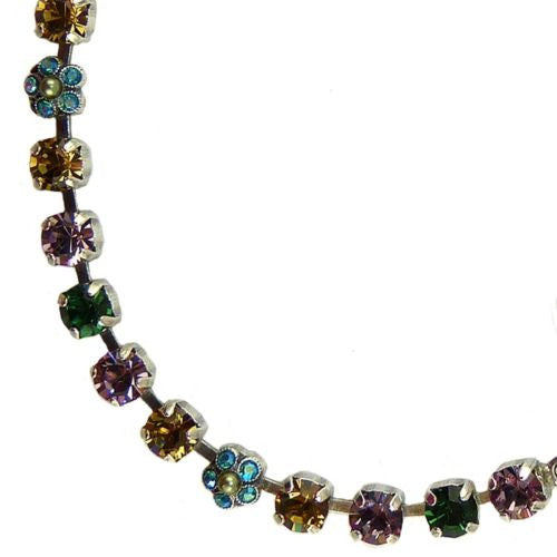 Mariana Handmade Swarovski Silver Bracelet 4008 1002 Clear Turquoise Pink Topaz - ILoveThatGift