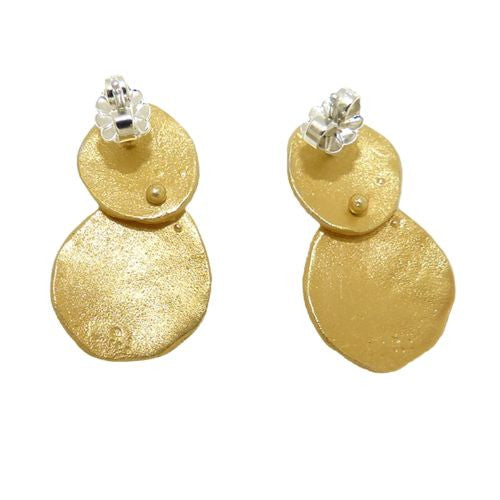 Petite La Mer 24 kt Gold Post Sea Shell Earrings by Michael Michaud 3215 - ILoveThatGift
