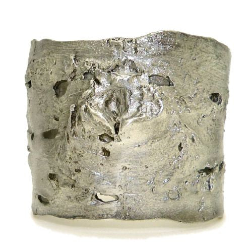 Michael Michaud Antique Pewter Birch Bark Napkin Rings for 8 - ILoveThatGift
