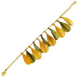 False Indigo Leaf Gold Patinaed Bracelet by Michael Michaud Baptisia 7255 - ILoveThatGift
