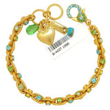 Mariana Handmade Swarovski Crystal Silver Bracelet 4427 1066 Blue Green Capriosk - ILoveThatGift