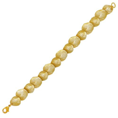 Petite La Mer 24 kt Gold Contour Sea Shell Bracelet by Michael Michaud - ILoveThatGift