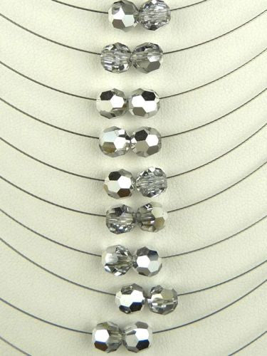 Seasonal Whispers Long Necklace Hematite Silver Swarovski Crystals 8261 - ILoveThatGift