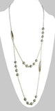 Simon Sebbag Sterling Silver Gray Pearl Long Bead Necklace - ILoveThatGift