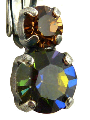 Mariana Handmade Swarovski Crystal Earrings 1190 3201 Volcano Topaz - ILoveThatGift