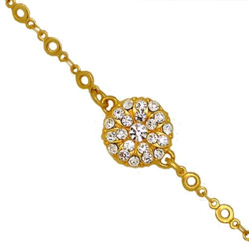 Mariana Swarovski Crystal Guardian Angel Charm Gold Bracelet 4212/2 001001 Clear - ILoveThatGift
