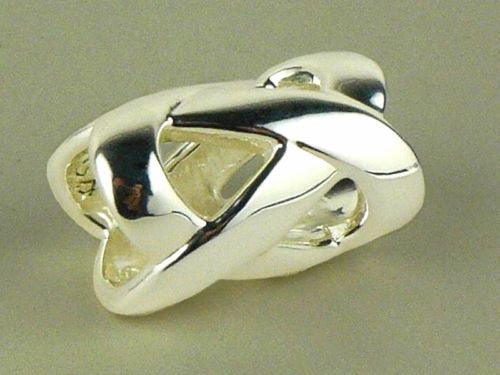 Simon Sebbag Woven Sterling Silver Slide Bead 228 for Leather Necklace - ILoveThatGift