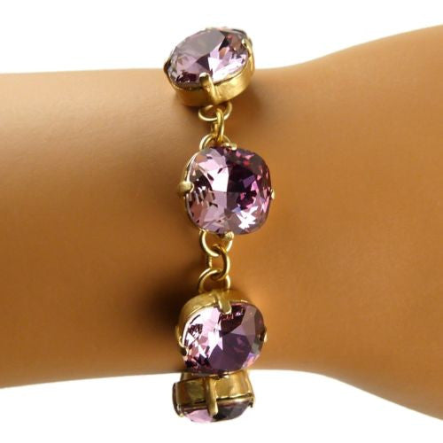La Vie Parisienne Catherine Popesco Swarovski Bracelet Vintage Pink 1696 - ILoveThatGift