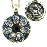 Mariana Guardian Angel Crystal Pendant Necklace 21120 Capri Blue Clear - ILoveThatGift