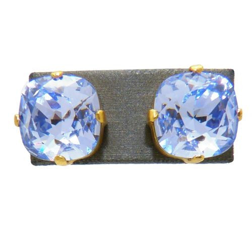 La Vie Parisienne Popesco Swarovski Gold Stud Earrings Provence Lavender LIMITED - ILoveThatGift