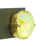 La Vie Parisienne Popesco Swarovski Gold Stud Earrings Yellow Lemonade  6556PG - ILoveThatGift
