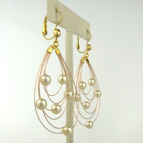Seasonal Whispers Earrings Rose Gold White Pearls 2704 - ILoveThatGift